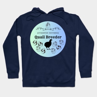 Authentic Quail Breeder Blue Gradient Hoodie
